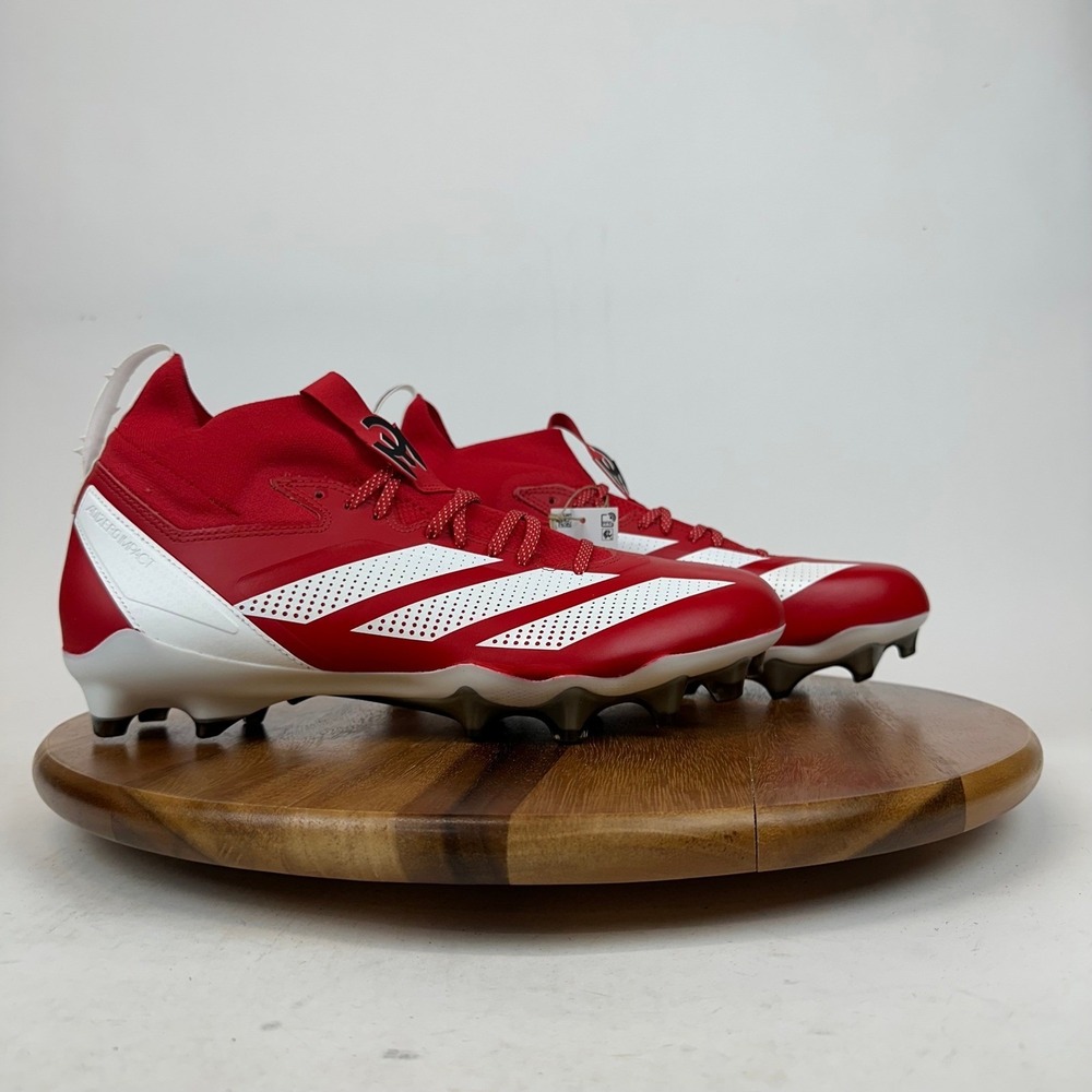 New Adidas Adizero Impact Patrick Mahomes Mens Size 13 Red Cleats Shoes Sneakers